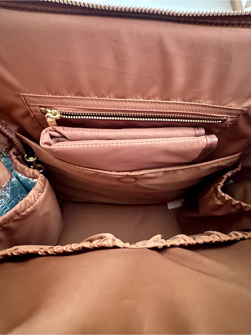 NWOT Freshly Picked Cognac Classic Diaper Bag II - Picture 3 of 3